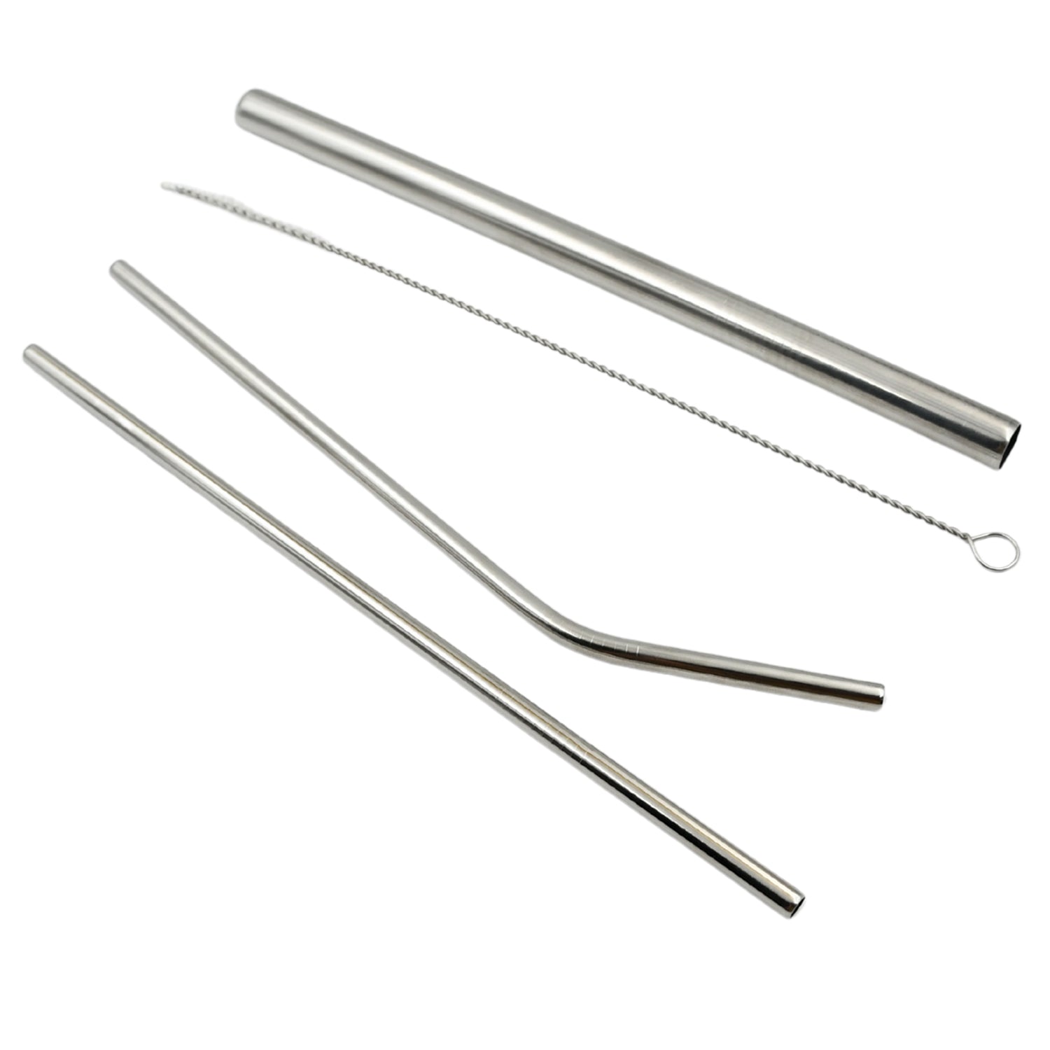 0600 Reusable Stainless Steel Straws with Travel Case Cleaning Brush Eco Friendly Extra Long Metal Straws Drinking Set of 4 (2 Straight straws, 1 Bent straws, 1 Brush) 0600 Reusable Stainless Steel Straws with Travel Case Cleaning Brush Eco Friendly Extra Long Metal Straws Drinking Set of 4 (2 Straight straws, 1 Bent straws, 1 Brush)